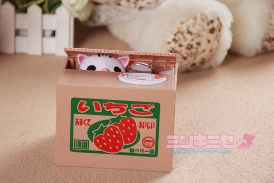 Itazura Kitty Coin Bank